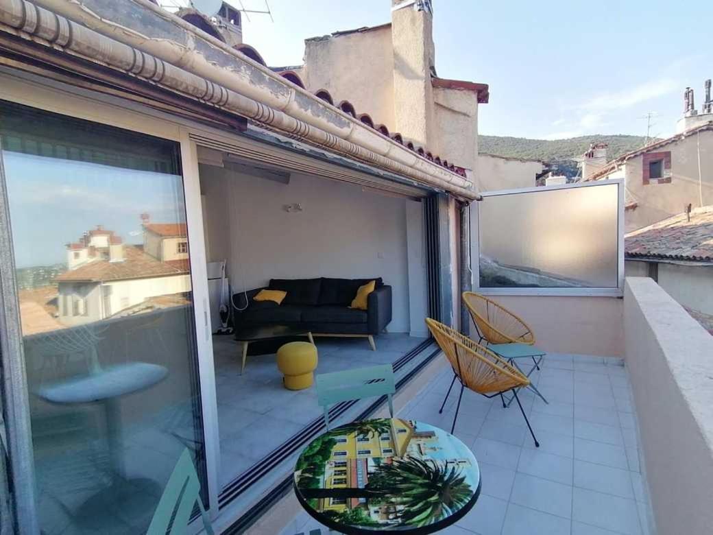 Charmant appartement terrasse sur les toits Grasse Extérieur photo